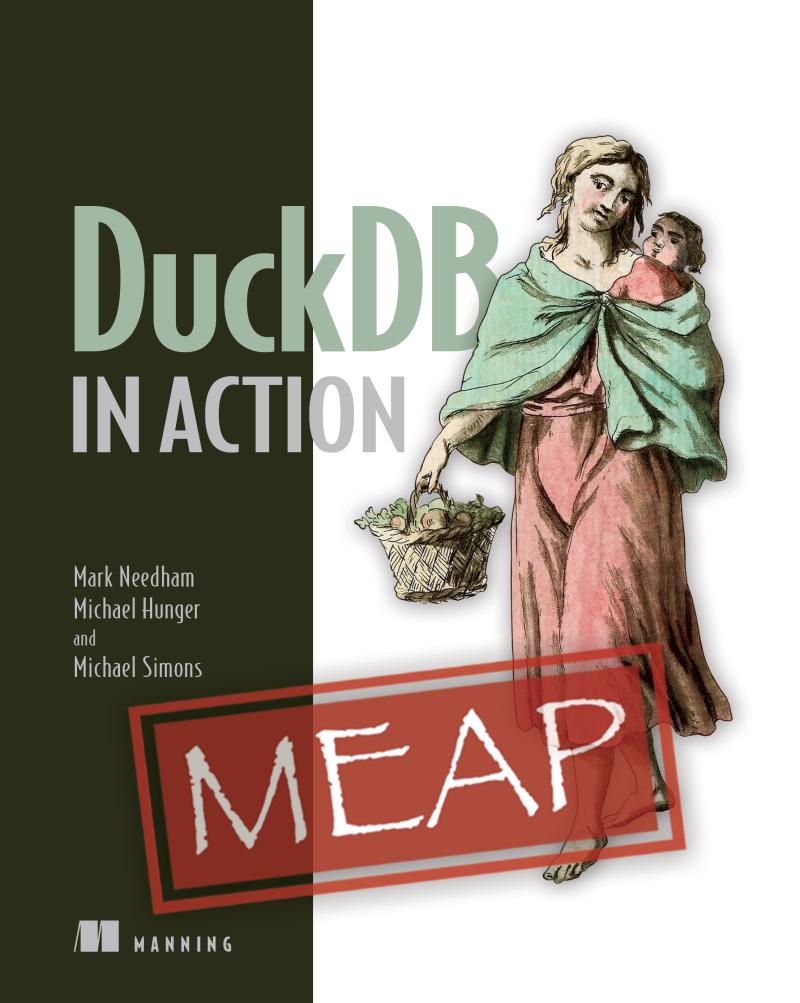 Cover of DuckDB in Action by Needham, Hunger, Simons